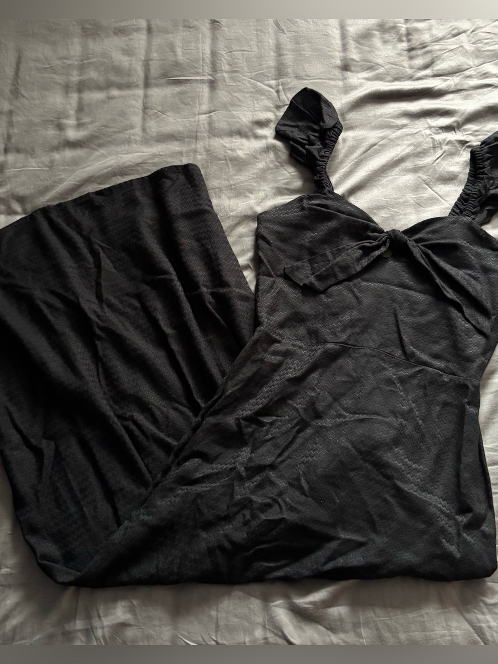 Billabong Black Smocked Maxi Dress